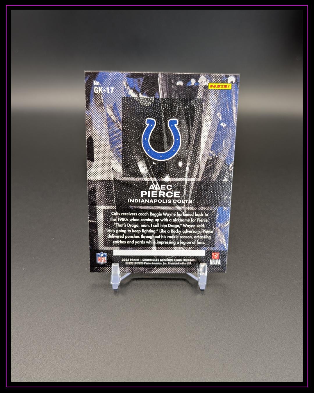 2022 Panini Chronicles #GK-17 Alec Pierce Gridiron Kings