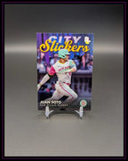 Baseball Sammelkarte Juan Soto San Diego Padres City Slickers auf Kartenständer