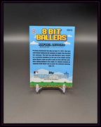 Rückseite der Trading Card „8 Bit Ballers Rafael Devers“, Baseball Sammelkarte, Text sichtbar