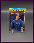Holo-Glanz Baseball Trading Card Brenton Doyle Rockies Outfield Sammlerstück auf Ständer