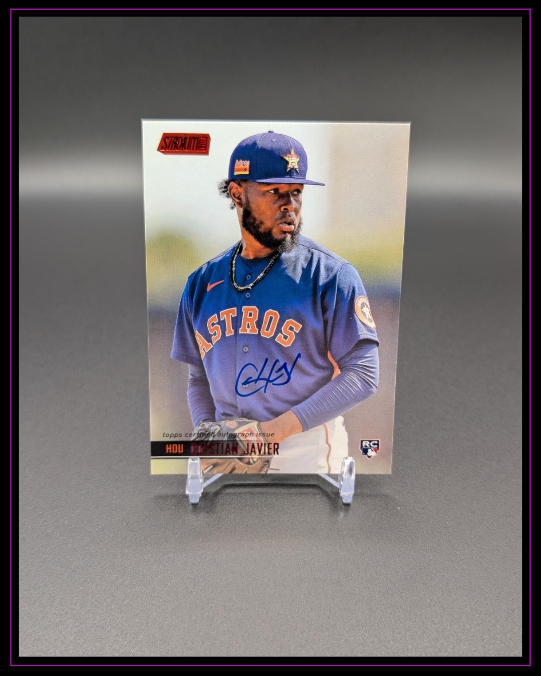 2021 Stadium Club #SCBA-CJ Cristian Javier Autographs Red Foil /50