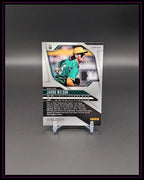 Baseball-Sammelkarte von Jacob Wilson, Rückseite, Panini Prizm, auf Ständer