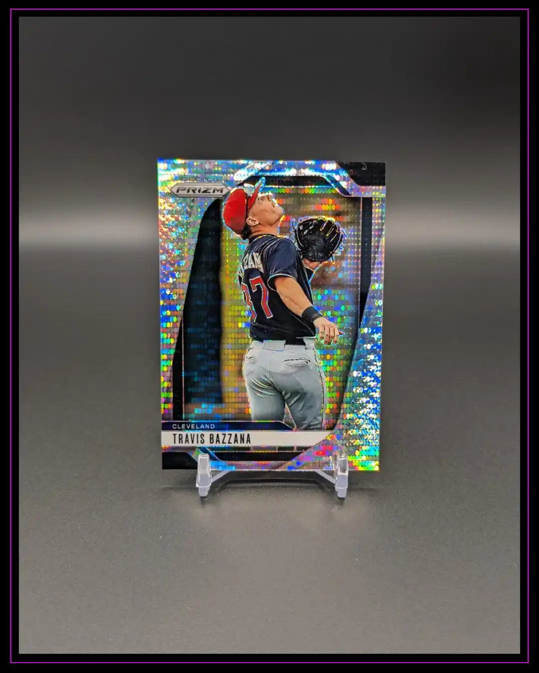 Prizm Baseball Trading Card von Travis Bazzana, schimmerndes Design, Sammlerkarte