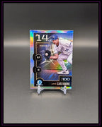 Glänzende Baseball-Trading-Card Jac Caglianone mit Spieler in Action, Nummer 14, Kansas City, Top 100 Bowman Chrome