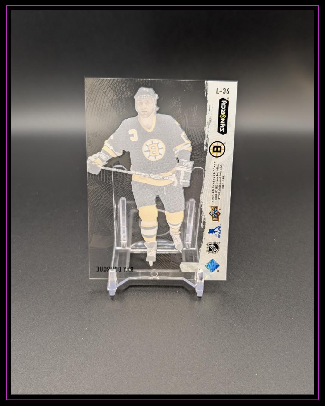 2024-25 Upper Deck Synergy #L-36 Ray Bourque Colorways Neon Yellow