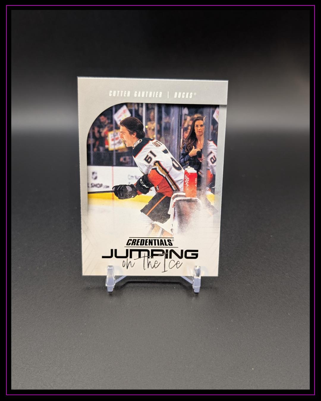 2024-25 Upper Deck Credentials #JI-CG Cutter Gauthier Jumping on the Ice