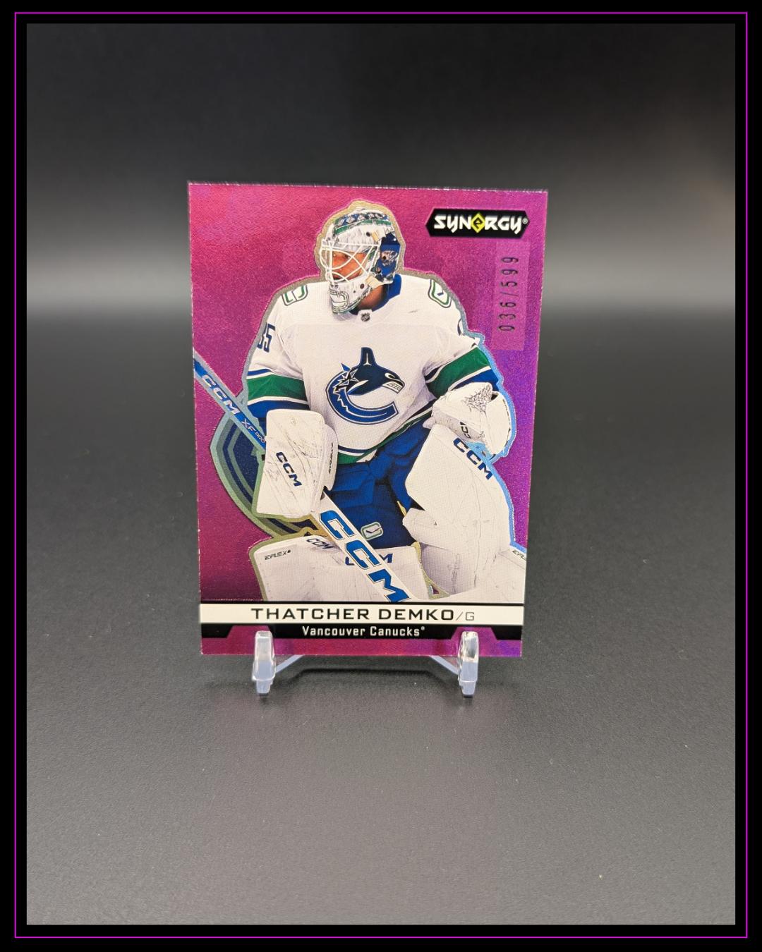 2024-25 Upper Deck Synergy #IM-58 Thatcher Demko NHL Impressions Magenta /599