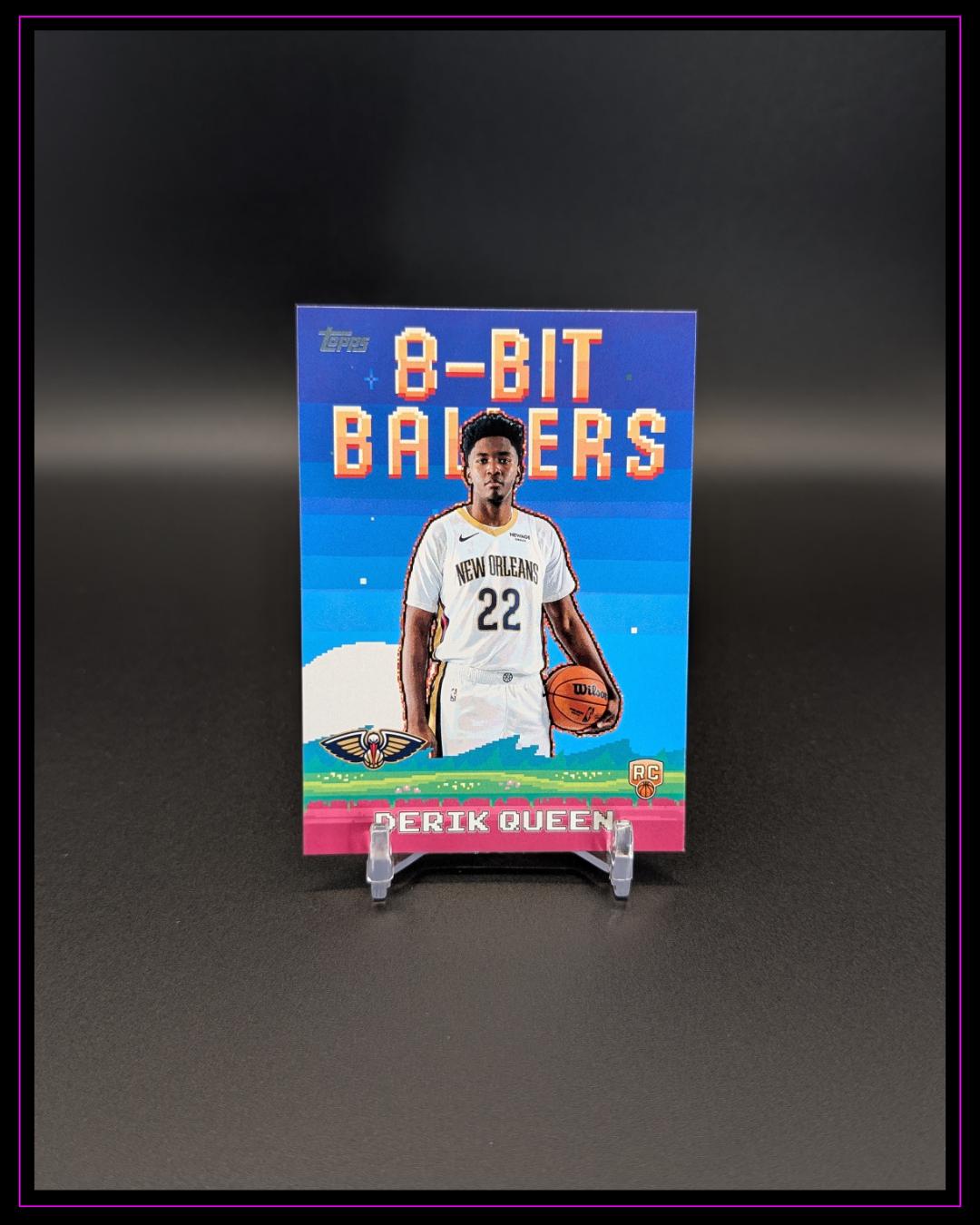 2025-26 Topps NBA #8B-39 Derik Queen 8-Bit Ballers RC