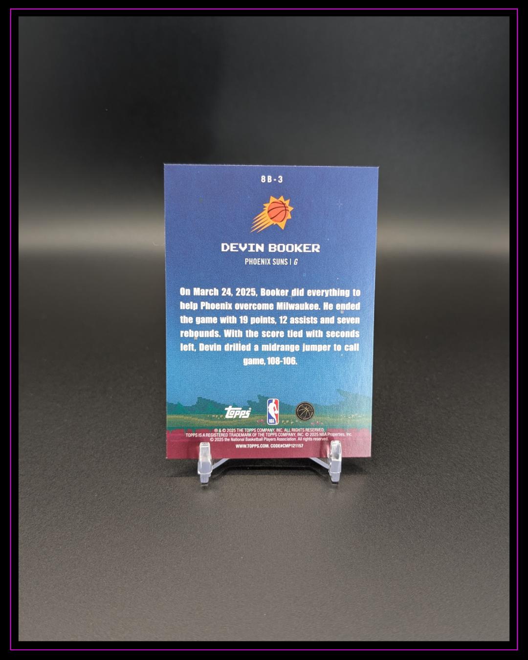 2025-26 Topps NBA #8B-3 Devin Booker 8-Bit Ballers