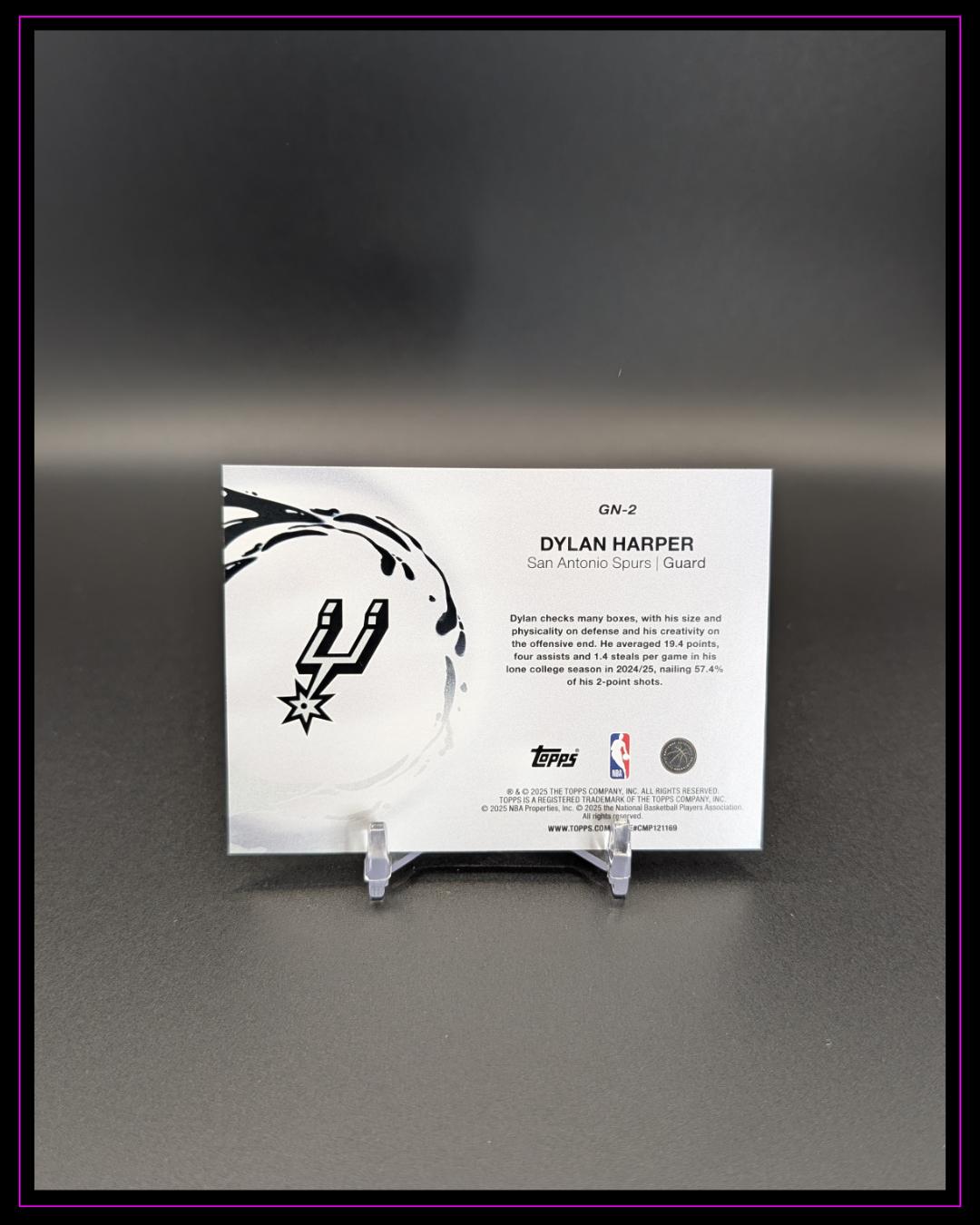 2025-26 Topps NBA #GN-2 Dylan Harper Generation Now