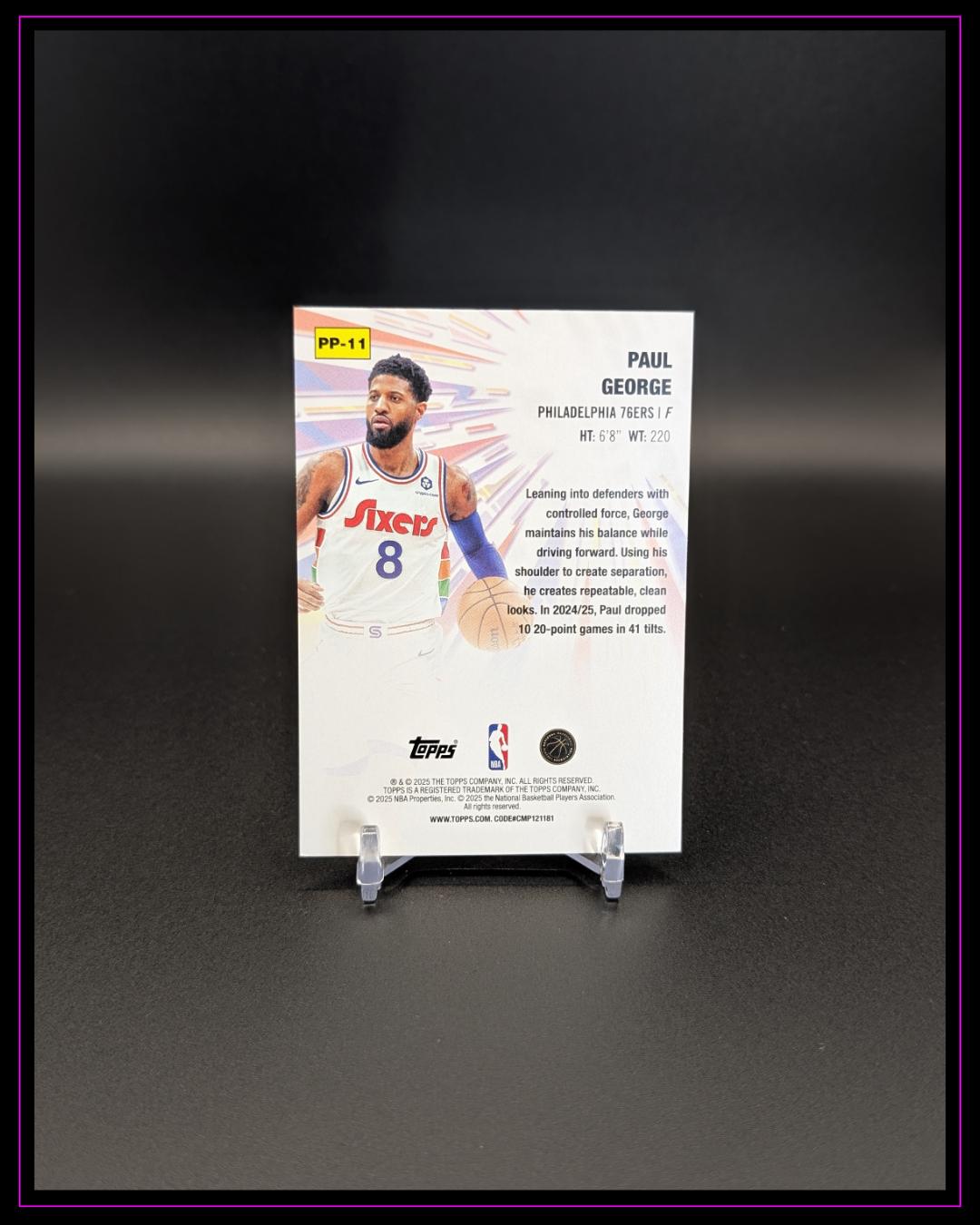 2025-26 Topps NBA #PP-11 Paul George Power Players