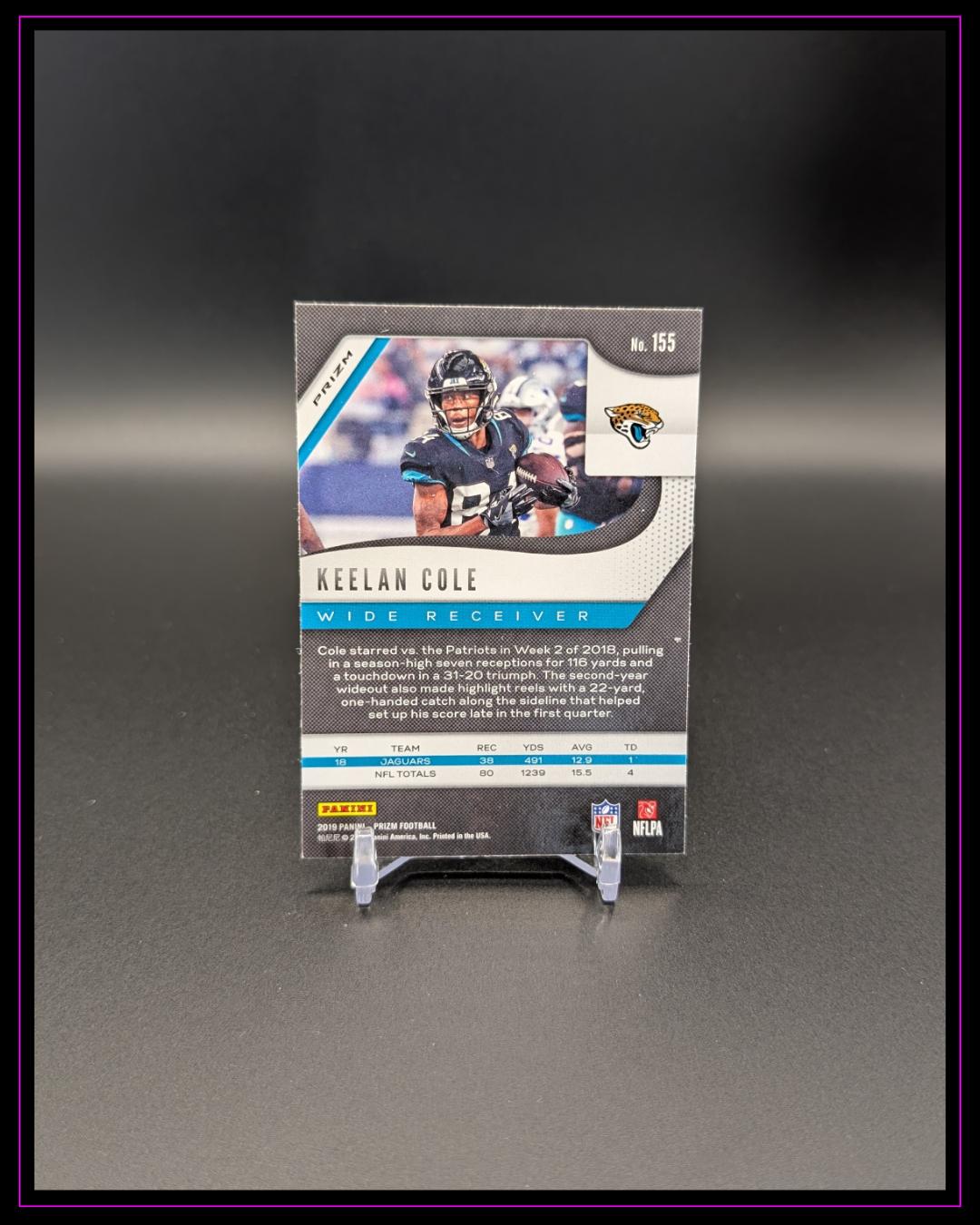 2019 Panini Prizm #155 Keelan Cole Lazer