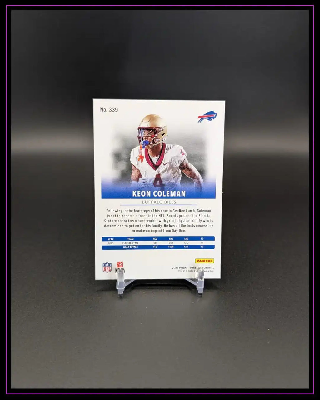 2024 Panini Prestige #339 Keon Coleman RC