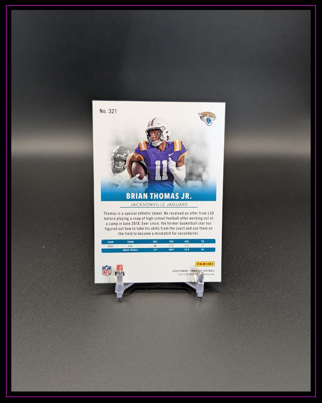 2024 Panini Prestige #321 Brian Thomas Jr. RC