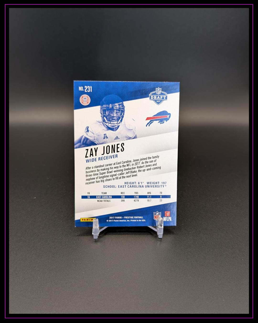 2017 Panini Prestige #231 Zay Jones RC