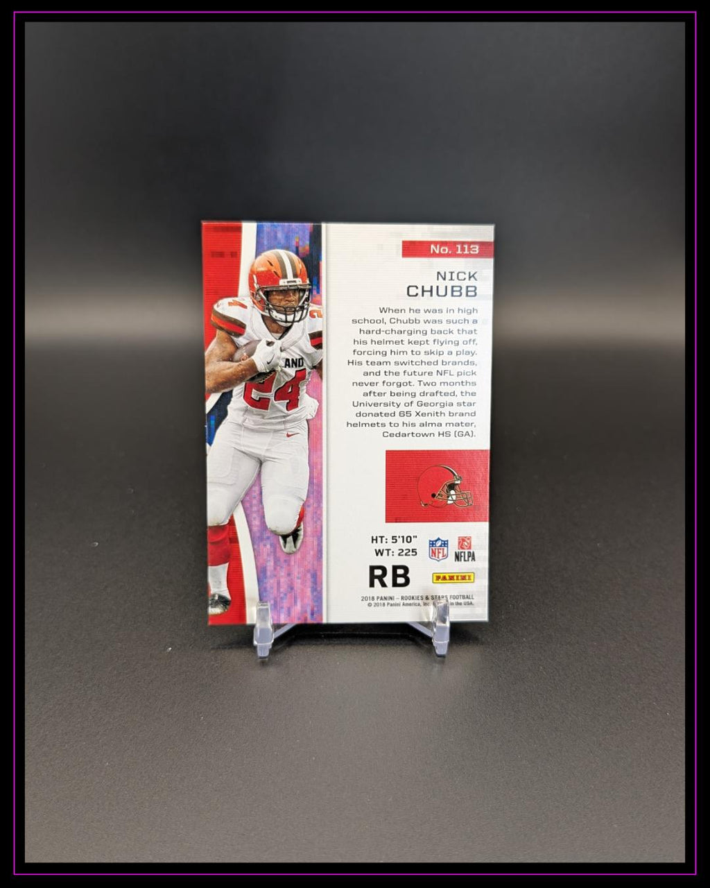 2018 Panini Rookies & Stars #113 Nick Chubb RC
