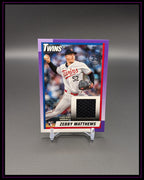 2025 Topps Series 2 #90R2-ZM Zebby Matthews 1990 35th Anniversary Relic RC