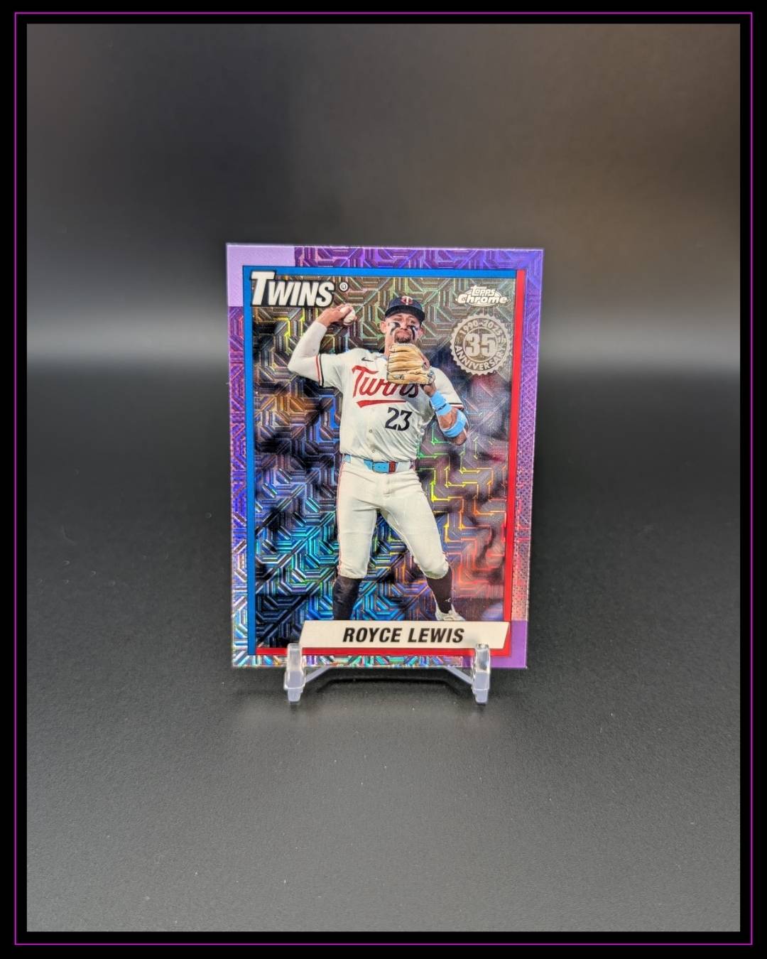 2025 Topps Series 2 #T90C-127 Royce Lewis 1990 35th Anniversary Chrome