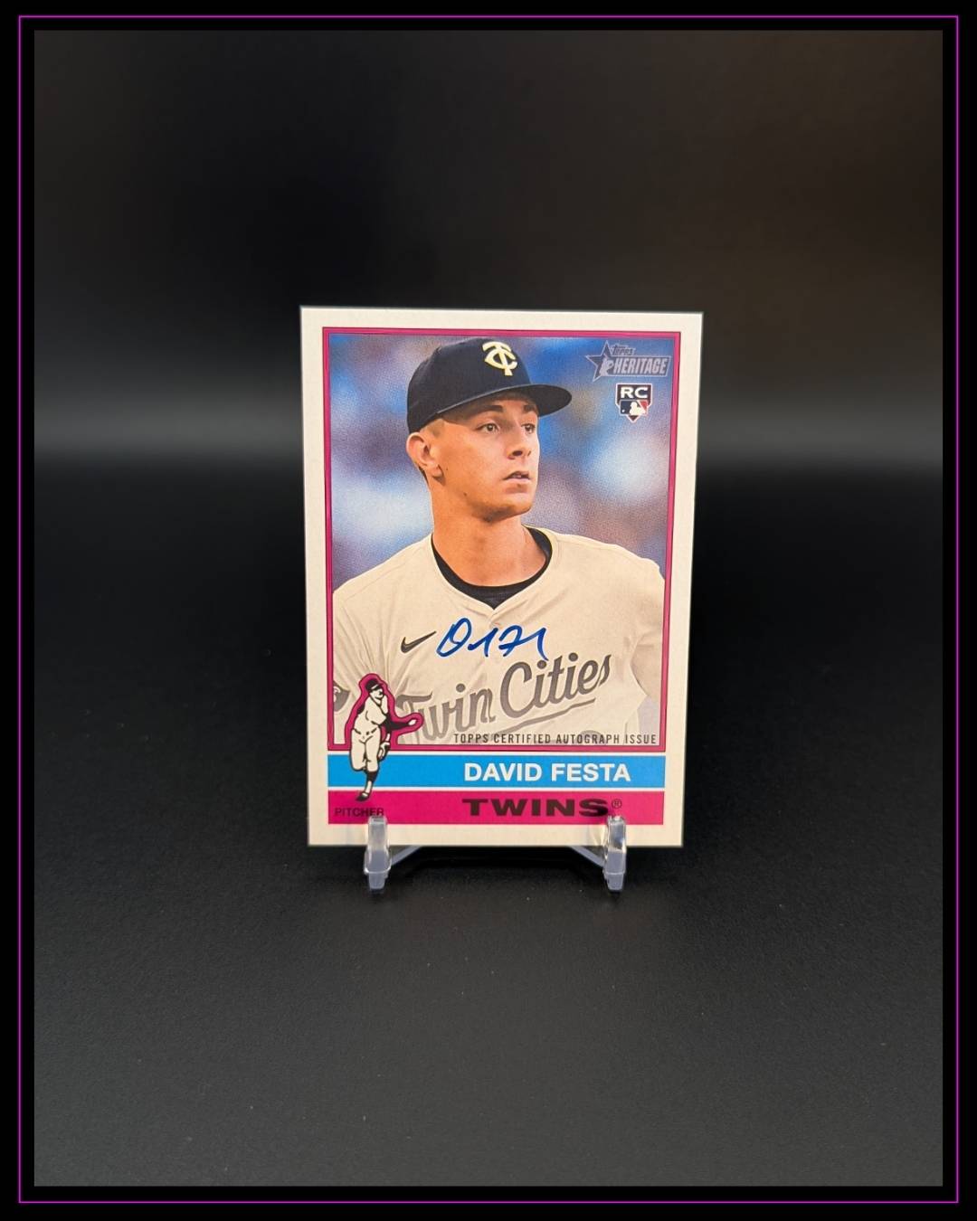 2025 Topps Heritage #ROA-DF David Festa Real One Auto RC