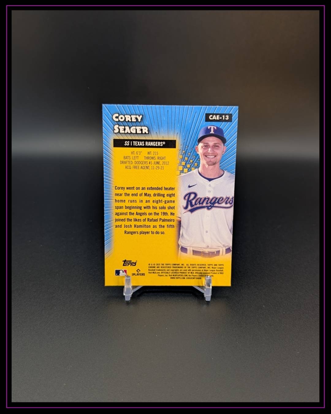 2025 Topps Chrome #CAE-13 Corey Seager Chrome All-Etch
