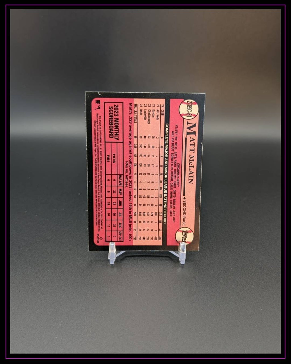 2024 Topps Series 2 #2T89C-61 Matt McLain 1989 35th Anniversary Mojo Chrome