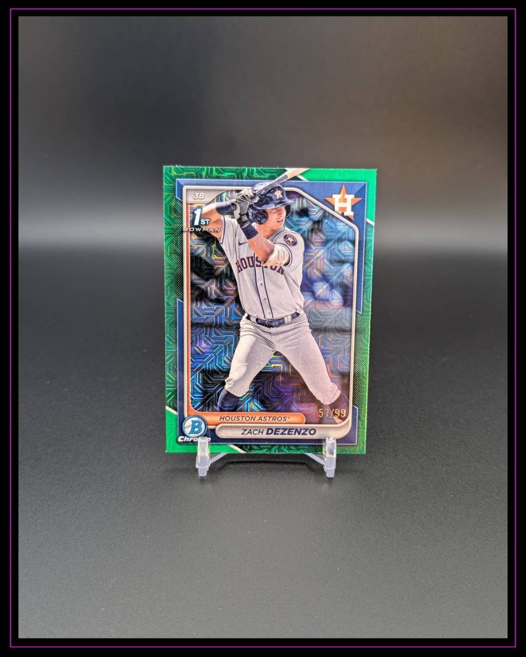 2024 Bowman Chrome #BCP-161 Zach Dezenzo Prospects Green Mojo Refractors #/99