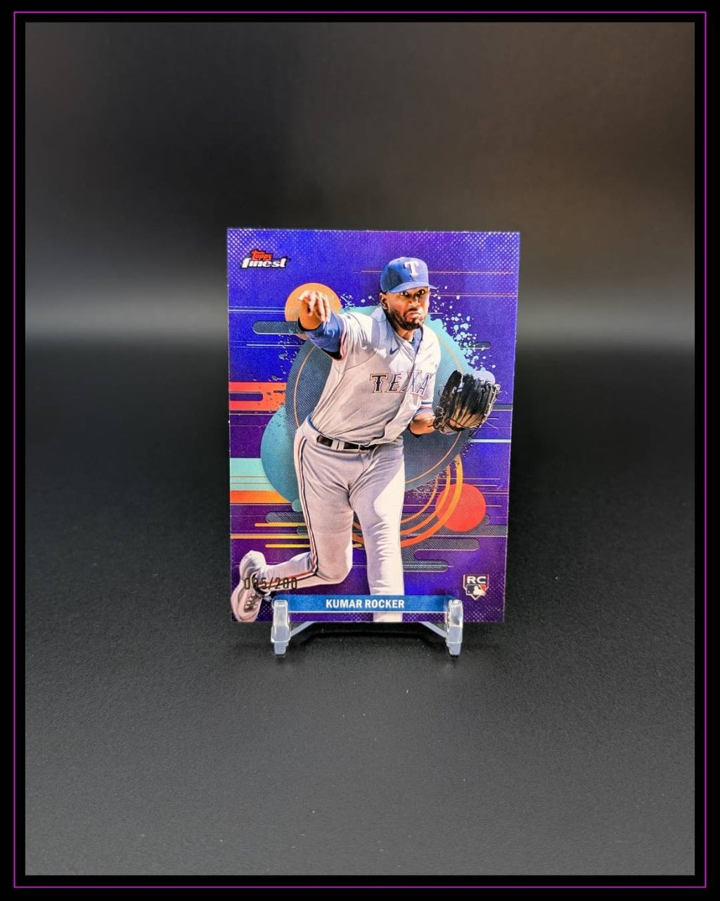 2025 Finest #121 Kumar Rocker Purple #/200 RC