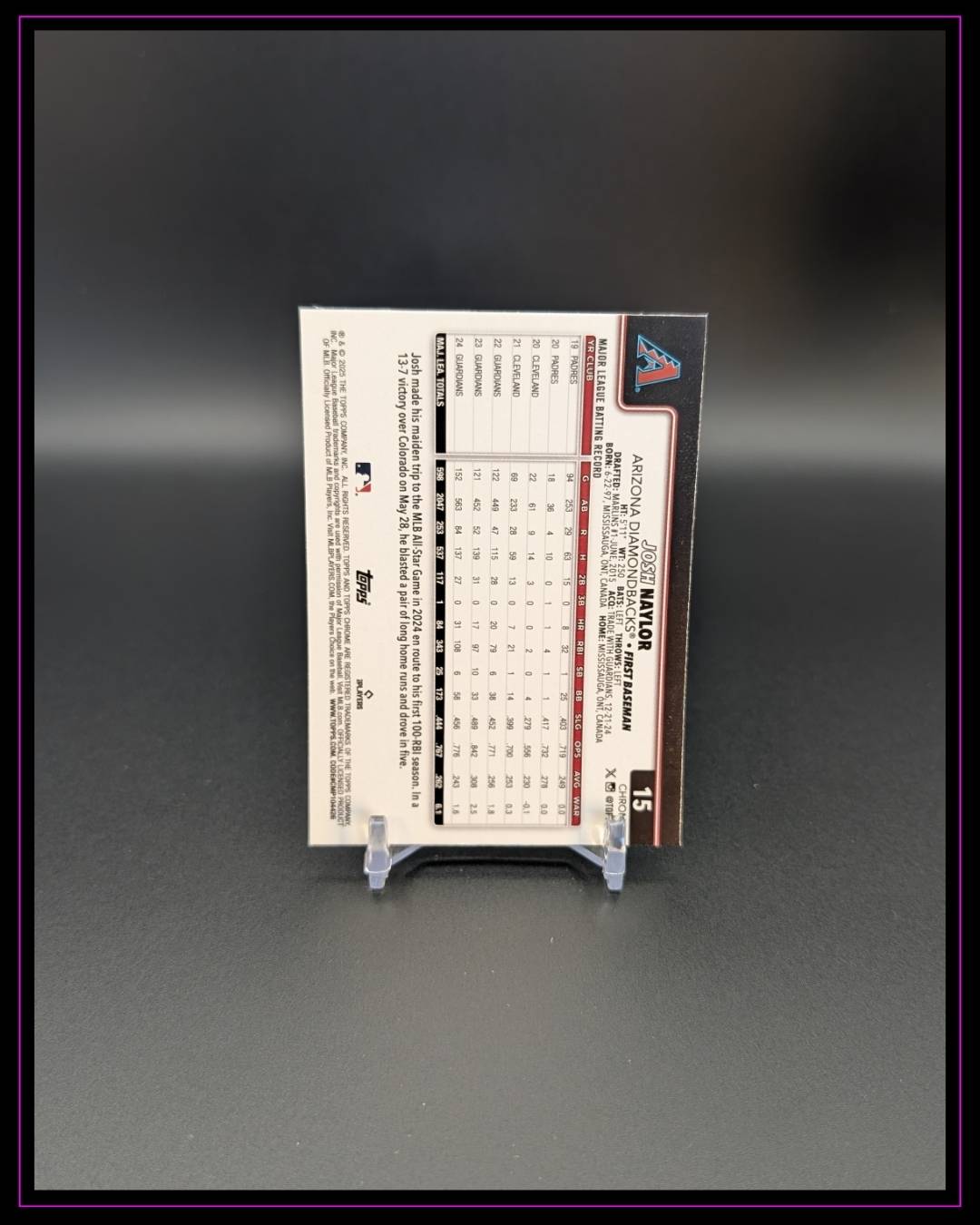 2025 Topps Chrome Logofractor Edition #15 Josh Naylor