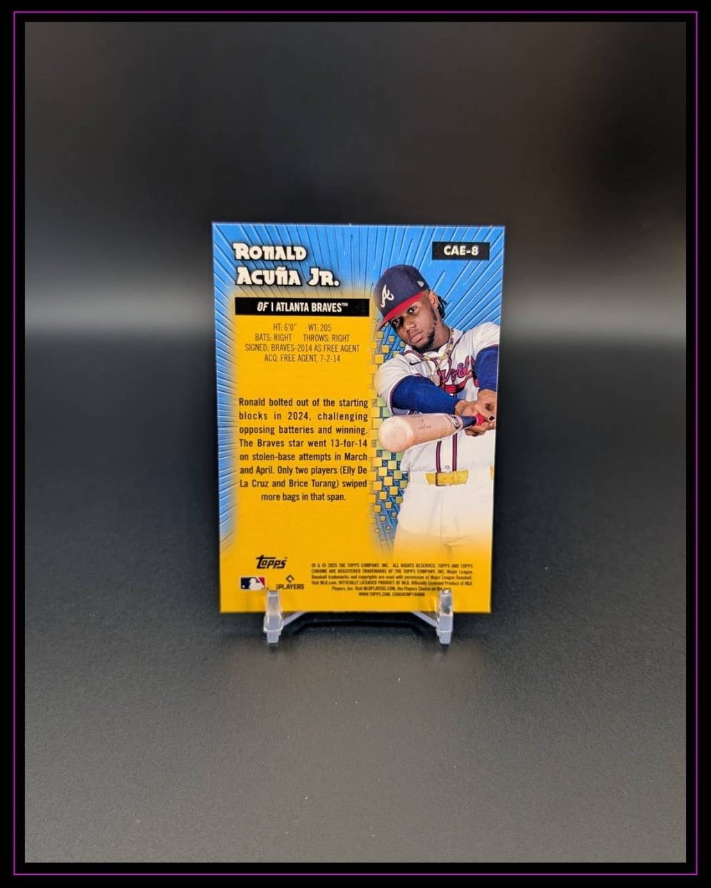 2025 Topps Chrome #CAE-8 Ronald Acuna Jr. Chrome All-Etch