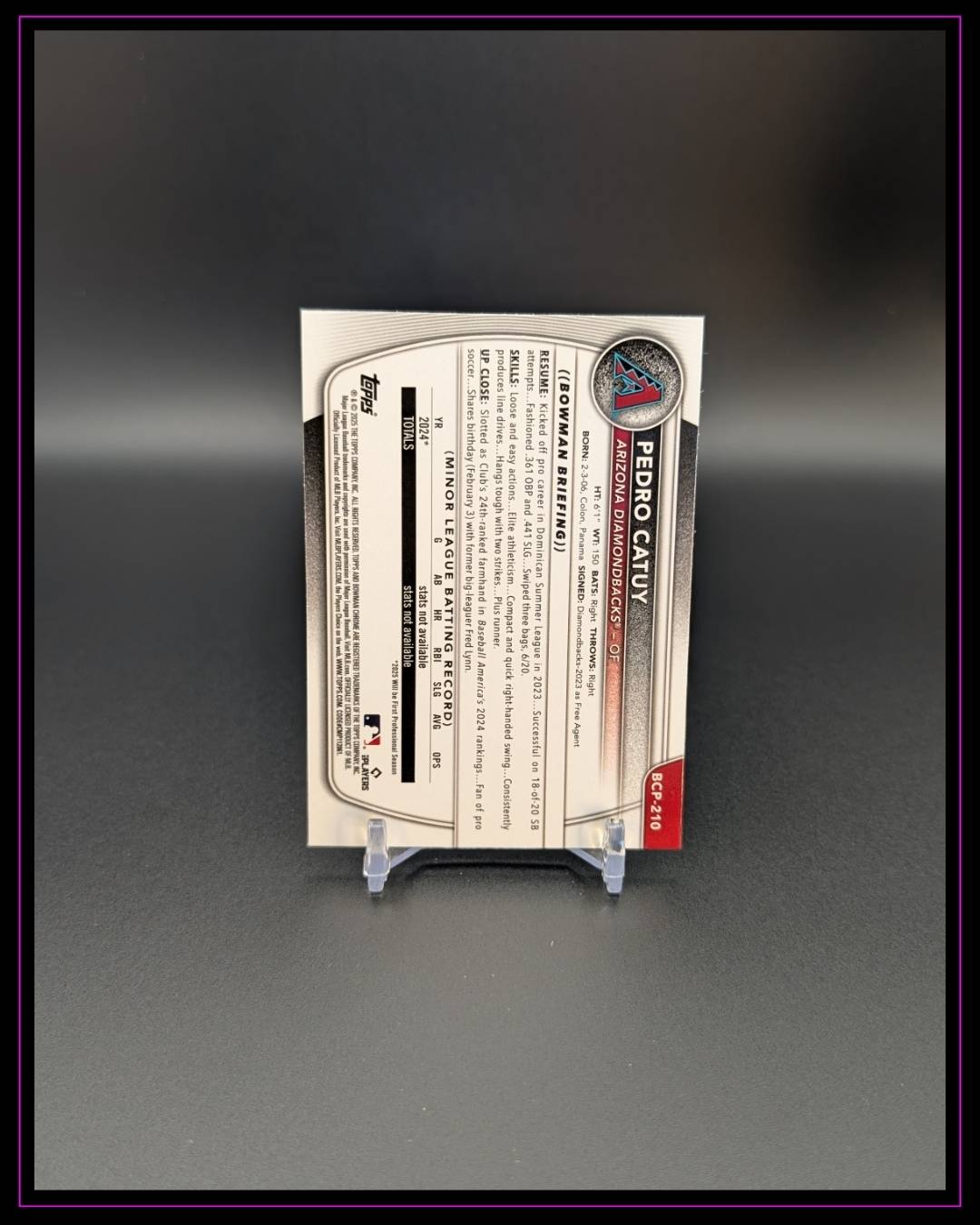 2025 Bowman Chrome #BCP-210 Pedro Catuy Prospects