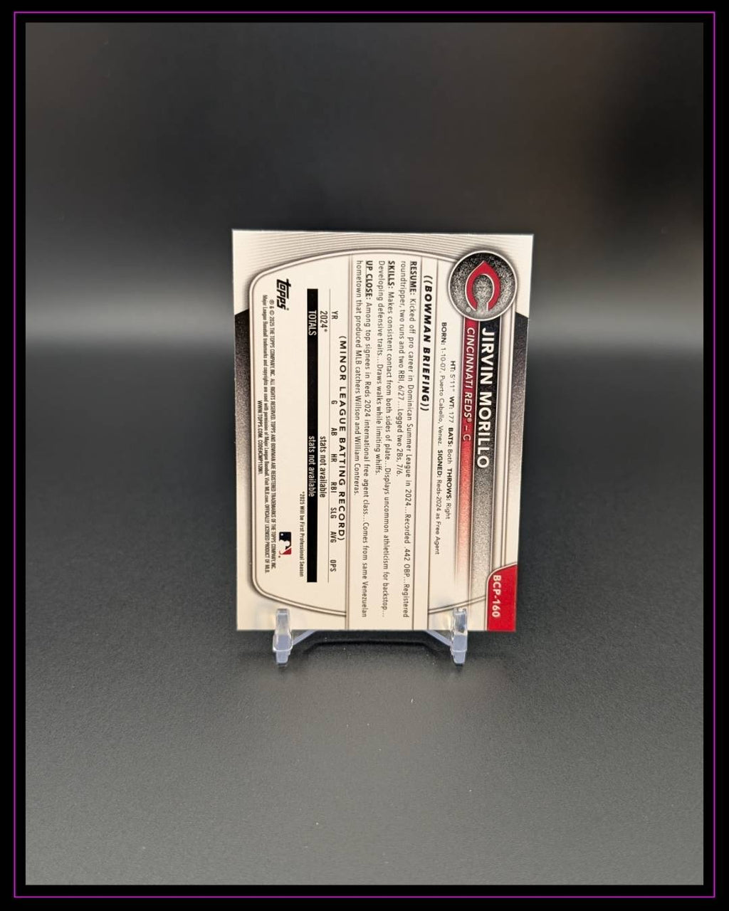 2025 Bowman Chrome #BCP-160 Jirvin Morillo Prospects