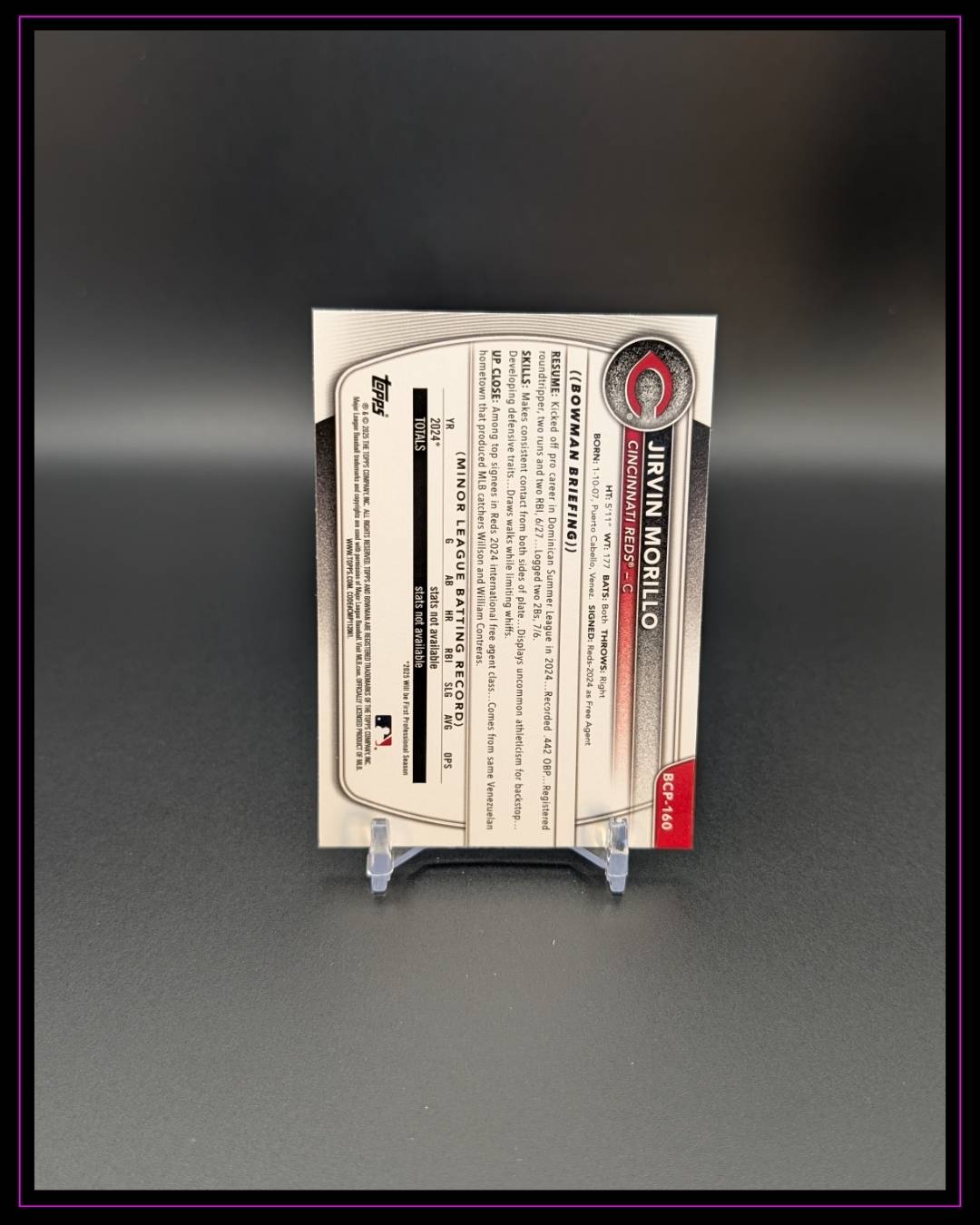 2025 Bowman Chrome #BCP-160 Jirvin Morillo Prospects