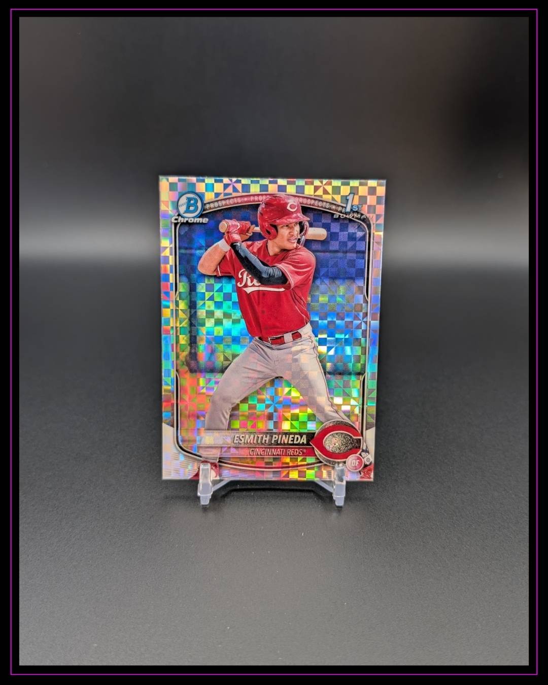 2025 Bowman #BCP-37 Esmith Pineda Chrome Prospects X-Fractor