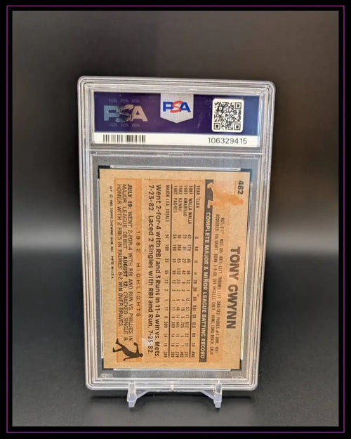 1983 Topps #482 Tony Gwynn PSA 6