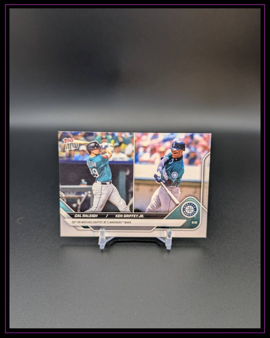 2025 Topps Now #720 Cal Raleigh / Ken Griffey Jr.
