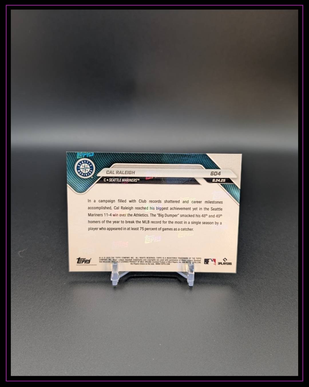 2025 Topps Now #604 Cal Raleigh