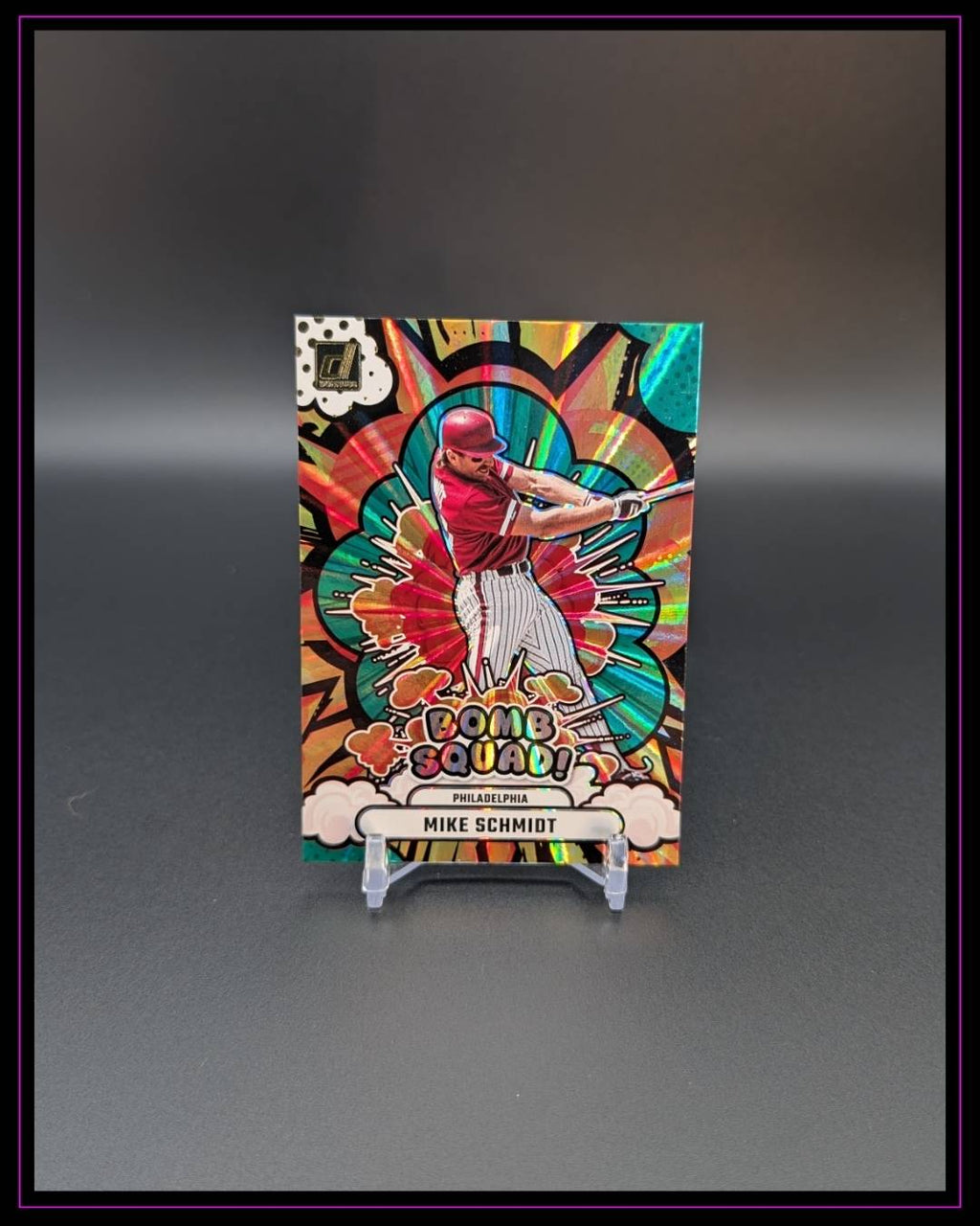 2025 Donruss #20 Mike Schmidt Bomb Squad Green Laser