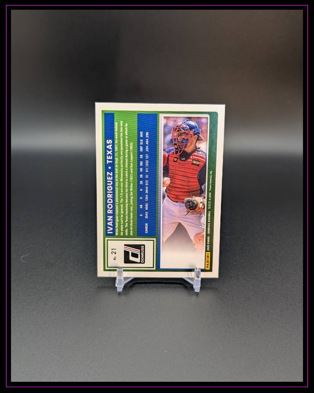 2025 Donruss #21 Ivan Rodriguez Red #/250
