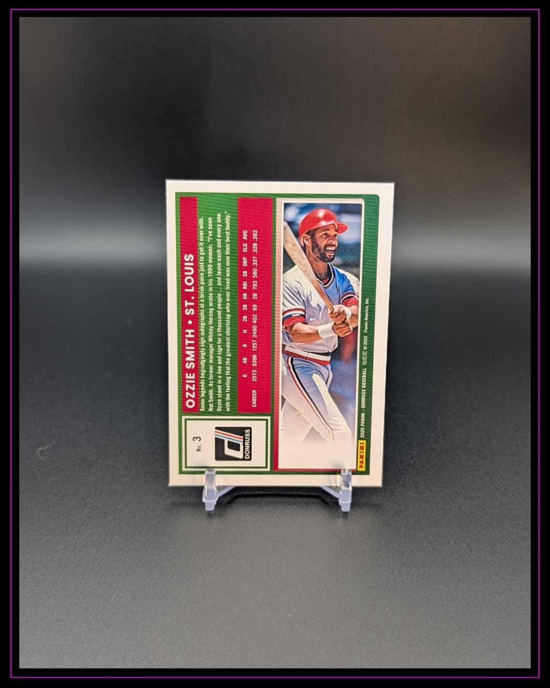 2025 Donruss #3 Ozzie Smith Laser