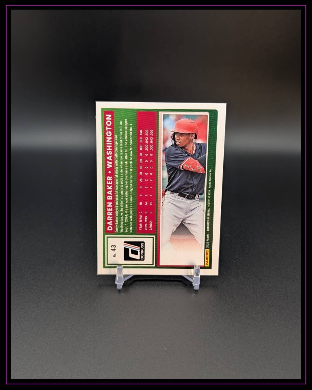 2025 Donruss #43 Darren Baker Rated Rookie Laser