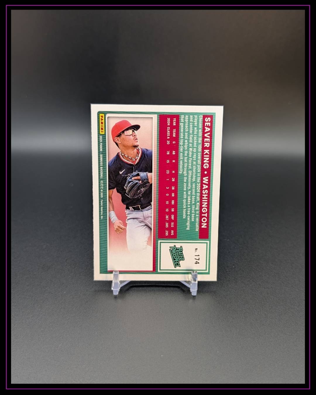 2025 Donruss #174 Seaver King Rated Prospect