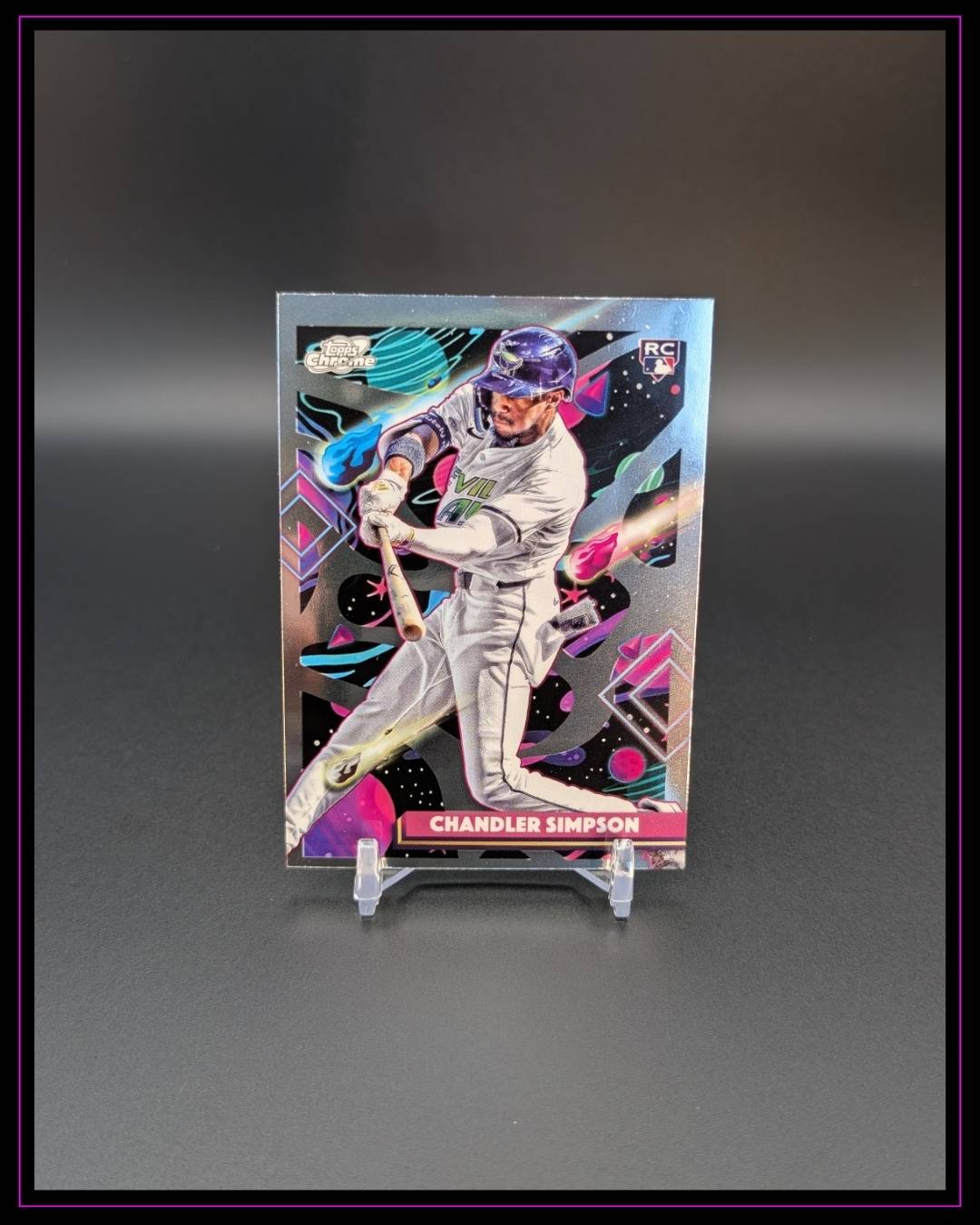 2025 Topps Chrome Cosmic #162 Chandler Simpson RC