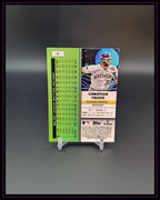 2025 Topps Chrome Cosmic #69 Christian Yelich Purple Nebula Refractor #/150