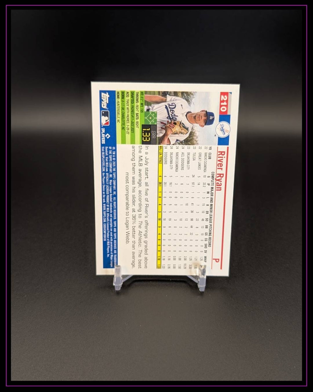2025 Topps Archives #210 River Ryan