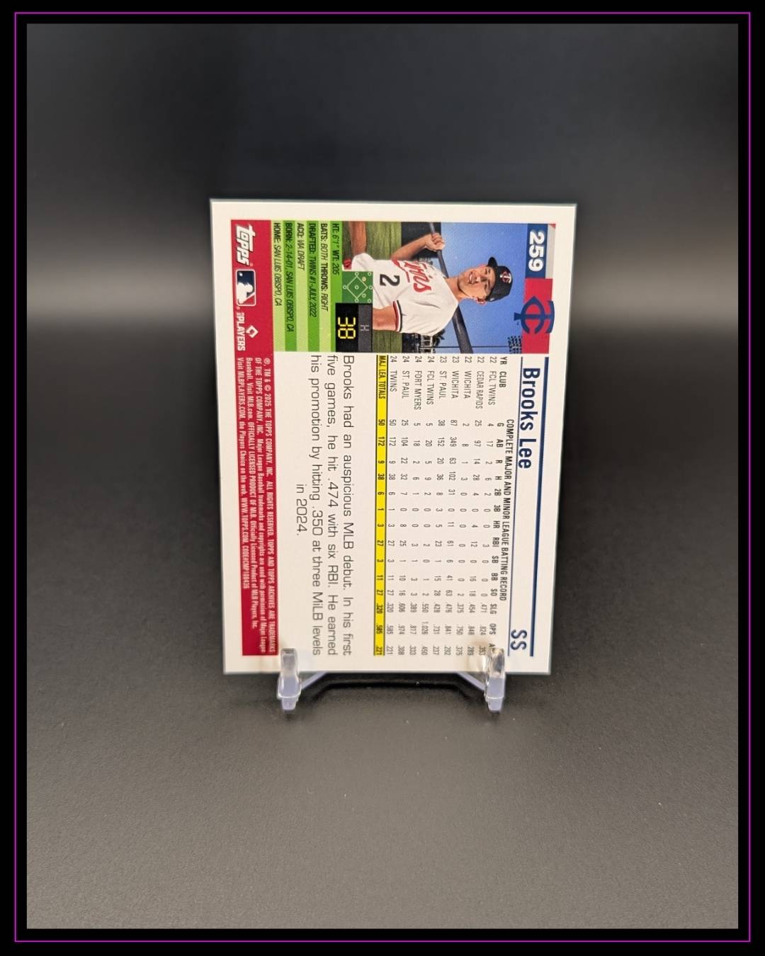 2025 Topps Archives #259 Brooks Lee RC