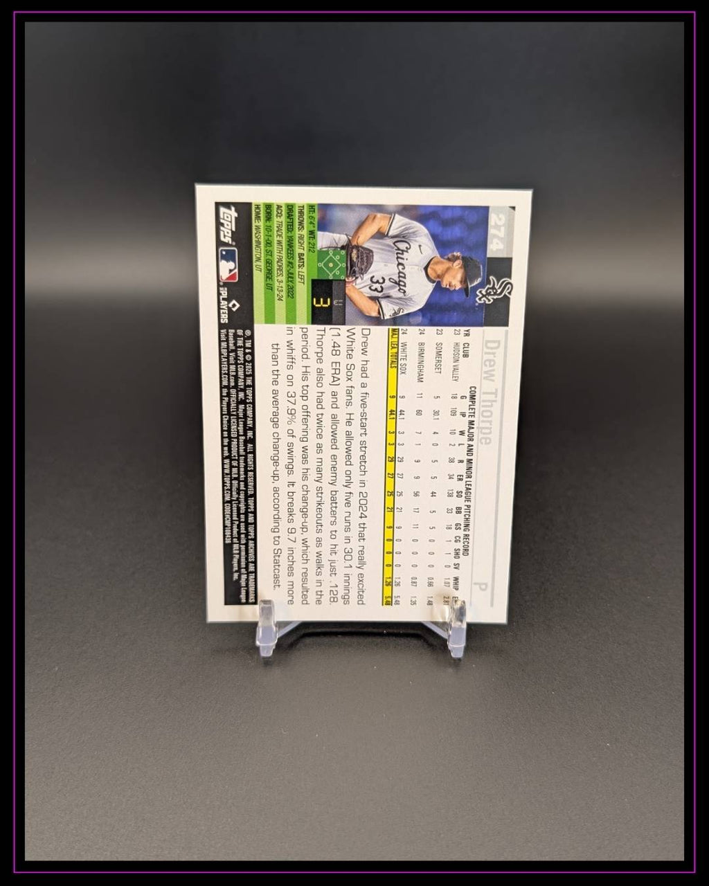 2025 Topps Archives #274 Drew Thorpe RC