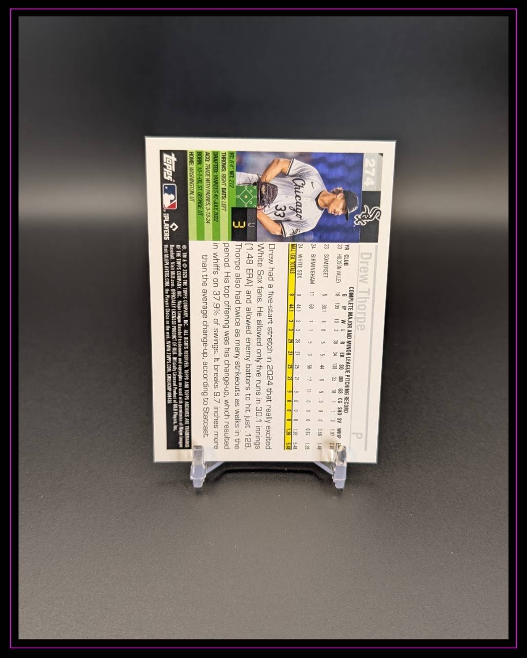 2025 Topps Archives #274 Drew Thorpe RC