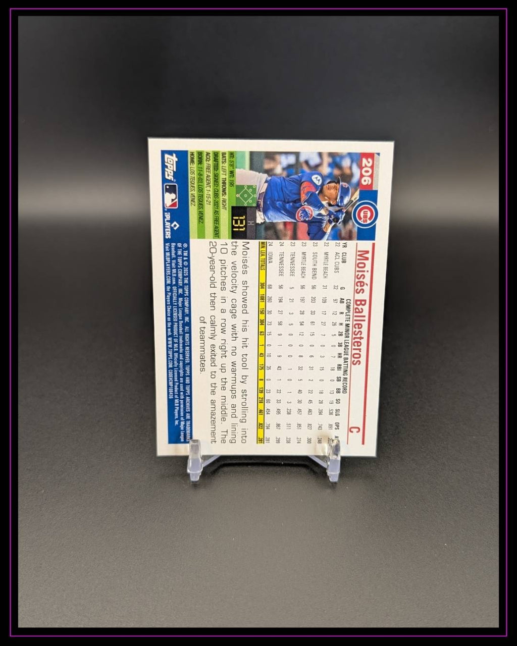 2025 Topps Archives #206 Moisés Ballesteros RC