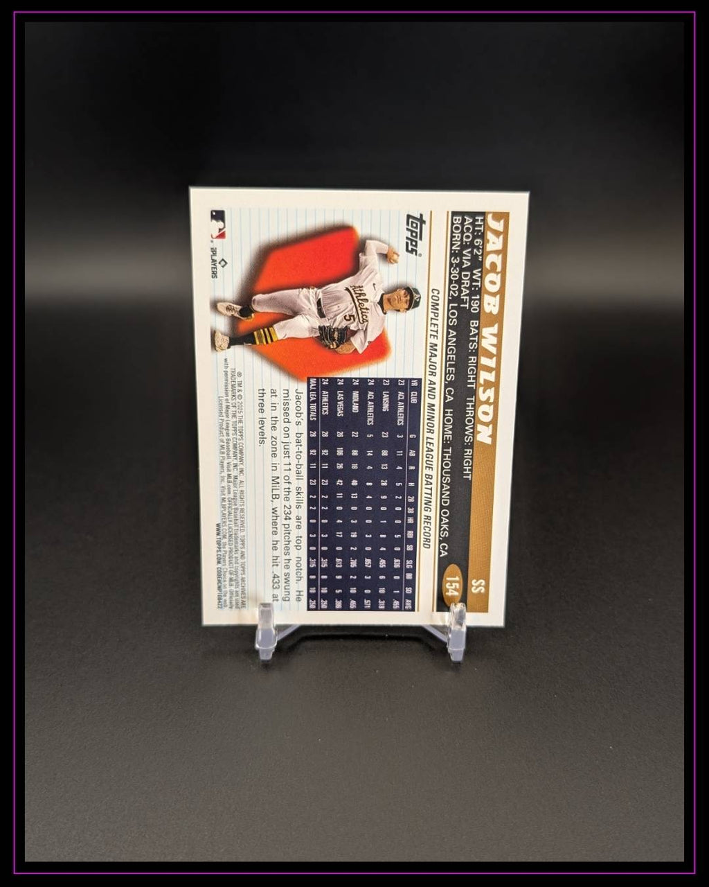 2025 Topps Archives #154 Jacob Wilson