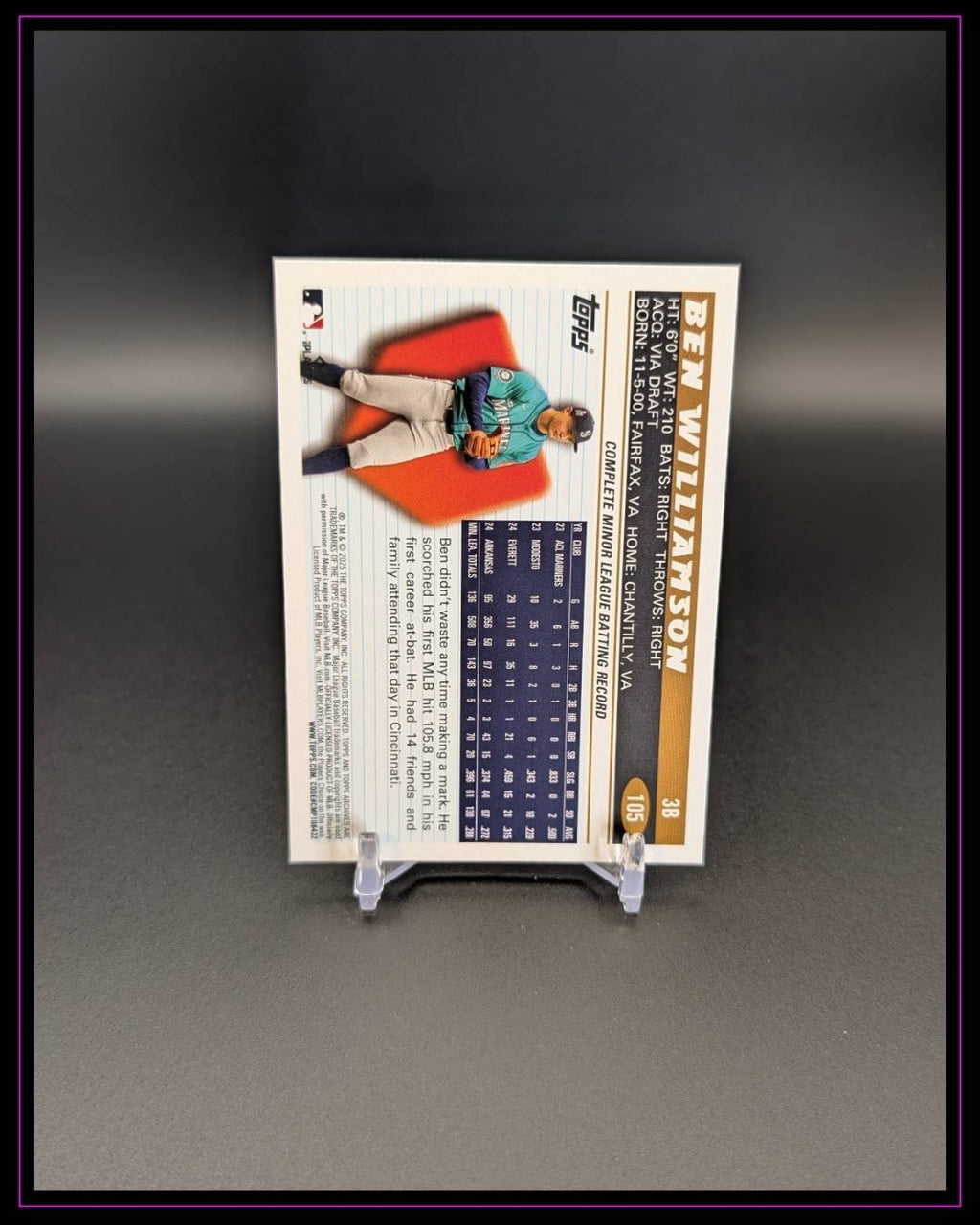 2025 Topps Archives #105 Ben Williamson